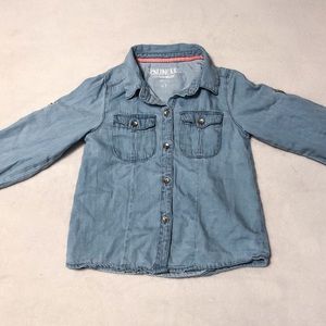 Girls Chambray Shirt - Oshkosh 4T